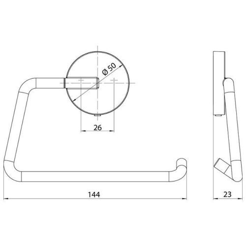 Бумагодержатель Emco Round 4300 139 00 - фото 2