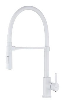 Смеситель для кухни Paulmark HALT Ha214021-WH на мойку белый