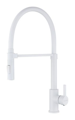 Смеситель для кухни Paulmark HALT Ha214021-WH на мойку белый