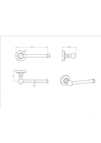 Бумагодержатель CeramaLux Caps 51307A - фото 2