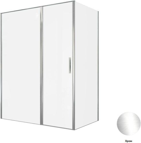 Душевой уголок Allen Brau Priority 3.31037.00 + 3.31043.00 160х90 стекло прозрачное профиль хром без поддона - фото 5