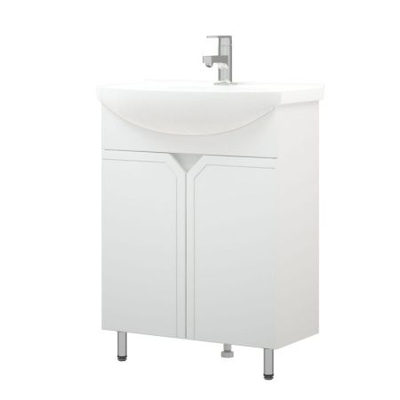 Тумба под раковину Corozo Сириус SD-00001438 60х30 напольная цвет белый