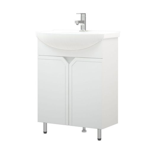 Тумба под раковину Corozo Сириус SD-00001438 60х30 напольная цвет белый - фото 3