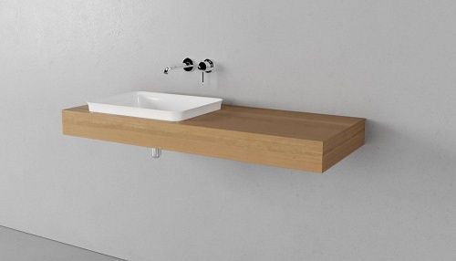 Столешница Velvex UNIT st.UNI.120-67 120х50 подвесная цвет коричневый - фото 3