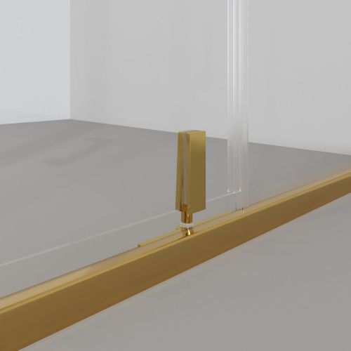 Душевая дверь Niagara Nova NG-43-10AG 100х195 стекло прозрачное профиль золото - фото 4