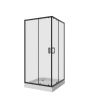 Душевой уголок Niagara Nova 68090811BLACK 100х100 стекло прозрачное профиль черный без поддона