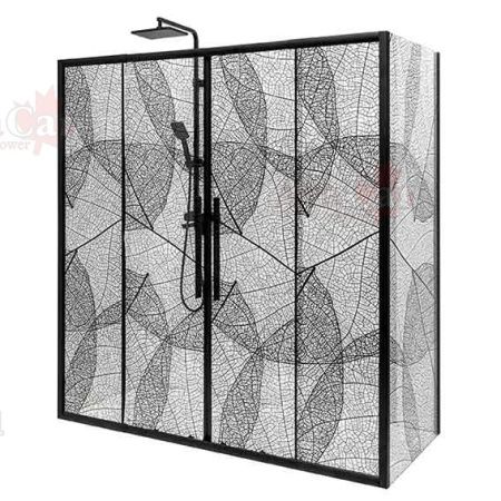 Душевой уголок AvaCan FB2-190-SB90 90х90 стекло тонированное профиль черный без поддона