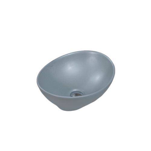 Раковина из сантехнического фарфора Melana 7138MG-805 40х30 накладная цвет серый без отверстий под смеситель - фото 3