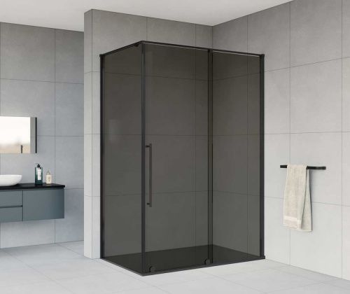 Душевой уголок Vincea Arno VSR-1A9012CGB 120х90 стекло тонированное профиль черный без поддона - фото 2