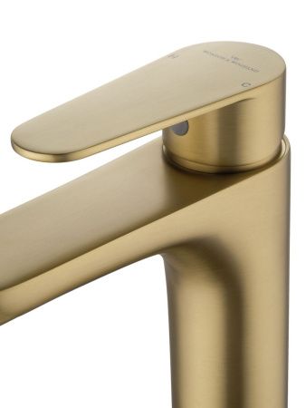 Смеситель Wonzon & Woghand Alfa WW-A40202-BG на раковину золото