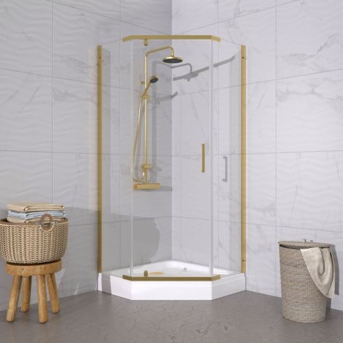 Душевой уголок Тритон Дека Щ0000073923 90х90 стекло прозрачное профиль хром с поддоном - фото 5