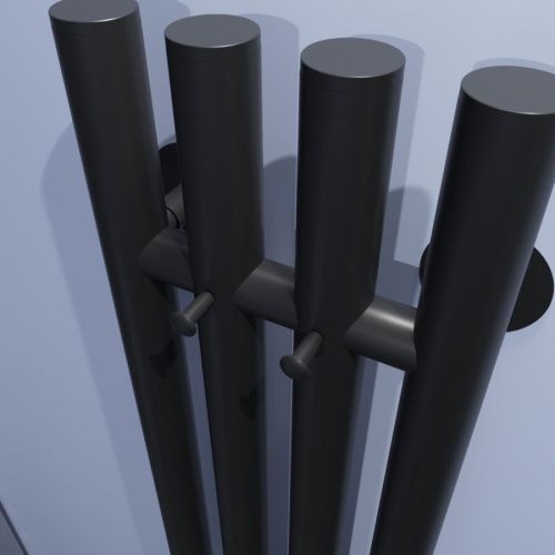 Полотенцесушитель электрический Тругор Вектор Пэк сп ПэкспВектор12015чернВГП 20х120 черный - фото 4