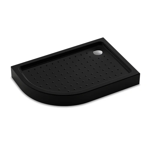 Душевой поддон Veconi Tezeo acrylic TZ55RB-10080-C5 100х80 акрил черный с ножками и каркасом