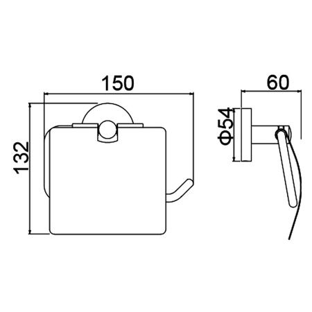 Бумагодержатель Timo Saona 13042/13