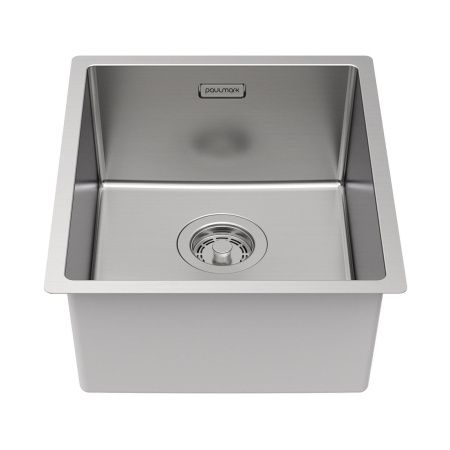 Кухонная мойка Paulmark LASSAN 38 UNI LA38-BS 40х35 цвет нержавеющая сталь поверхность брашированная