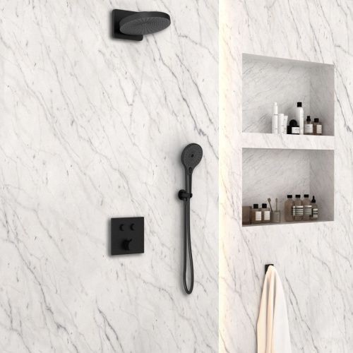 Душевая система Vincea VSFW-4I211MB встраиваемая в стену цвет черный