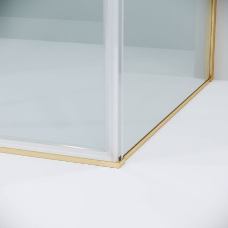 Душевая перегородка Grossman Galaxy 200.K33.01.90.32.00 90х195 стекло прозрачное профиль золото