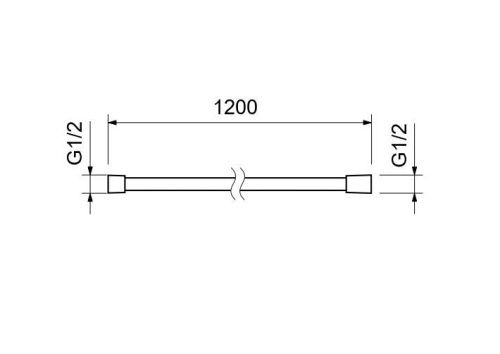 Душевой шланг Aquatek AQ2104BGM вороненая сталь - фото 3