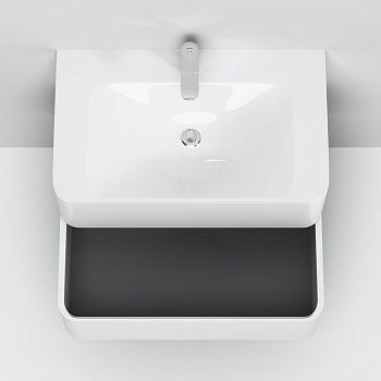 Раковина из искусственного камня Am.Pm Sensation M30WPC0801WG 80х50 встраиваемая цвет белый 1 отверстие под смеситель