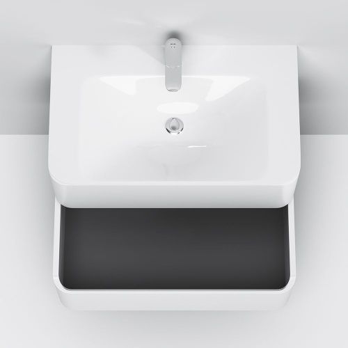 Раковина из искусственного камня Am.Pm Sensation M30WPC0801WG 80х50 встраиваемая цвет белый 1 отверстие под смеситель