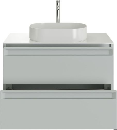 Тумба под раковину Allen Brau Fantasy 2.0 1.11001.PWM 2.0 80х50 подвесная цвет серый - фото 3
