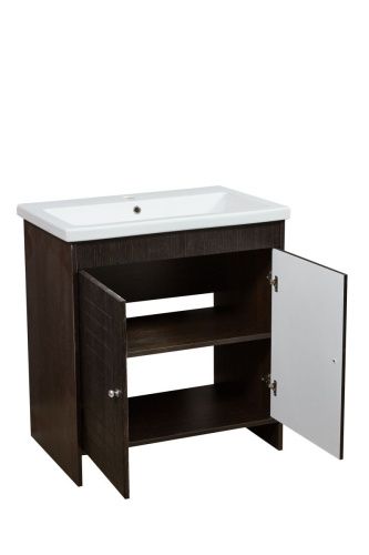 Тумба под раковину Stella Polar Монтоне SP-00000161 80х40 напольная цвет коричневый - фото 4