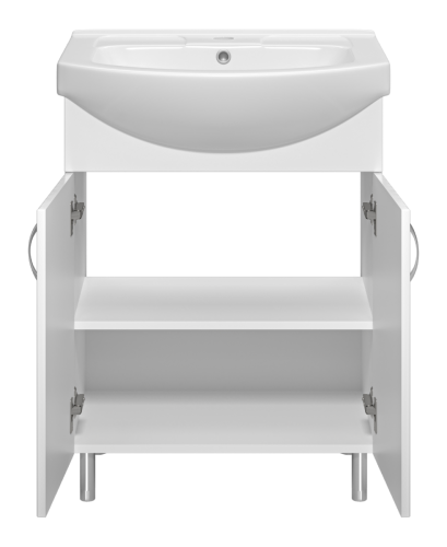 Тумба под раковину Misty Изео Э-Изе01065-021Н 60х40 напольная цвет белый - фото 3