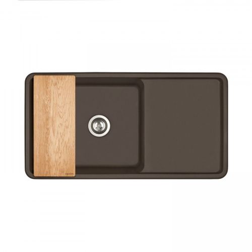 Кухонная мойка Aquaton Беллис 1A725132BS280 95х50 цвет коричневый - фото 2