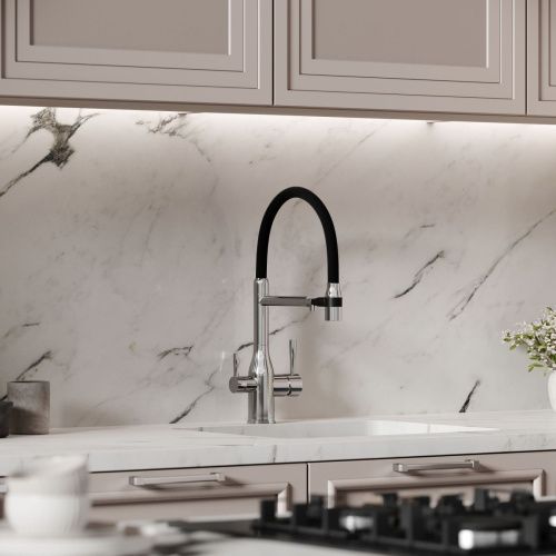 Смеситель для кухни Sancos Garda SC4009CH на мойку черный/хром - фото 2