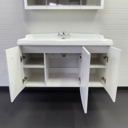 Тумба с раковиной Comforty Палини 00-00019754CF 100х50 подвесная цвет белый - фото 4