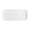 Раковина из сантехнического фарфора Wellsee Croquis 150310000 90х40 накладная цвет белый без отверстий под смеситель