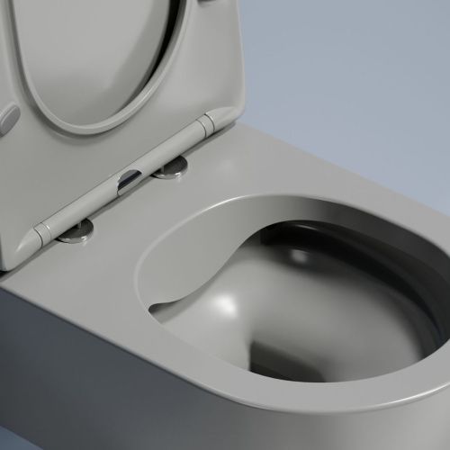 Унитаз подвесной Ceramica Nova MODENA CN6063MH черный с сиденьем микролифт безободковый душевой смыв - фото 5