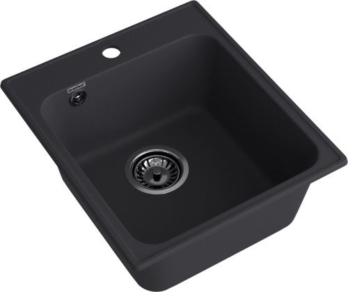 Кухонная мойка Granfest Quarz 17 черный 50х40 цвет черный поверхность матовая - фото 2