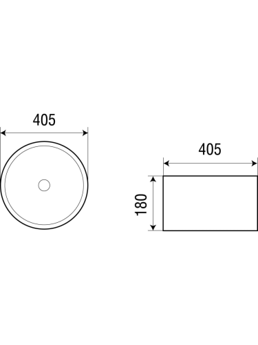 Раковина из сантехнического фаянса WeltWasser WW SK 10000003838 40х40 подвесная цвет белый без отверстий под смеситель - фото 2