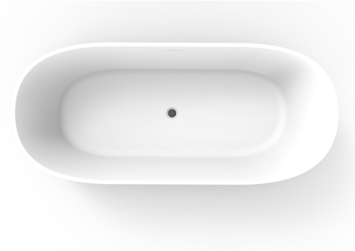 Ванна из искусственного камня Timo KIARA KIARA1680 170х75 отдельностоящая овальная - фото 2