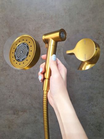 Гигиенический душ со смесителем AltroBagno Modern AltroBagnoModern060117BG золото матовое