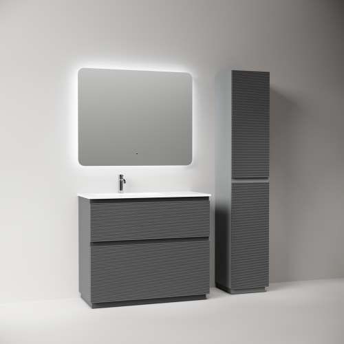 Тумба под раковину Sancos FOLK Floor FL100FLGS 100х40 напольная цвет серый - фото 3