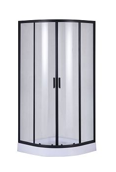 Душевой уголок Taliente TA-09091-1CB 90х90 стекло прозрачное профиль черный без поддона