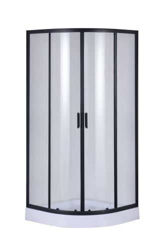Душевой уголок Taliente TA-09091-1CB 90х90 стекло прозрачное профиль черный без поддона