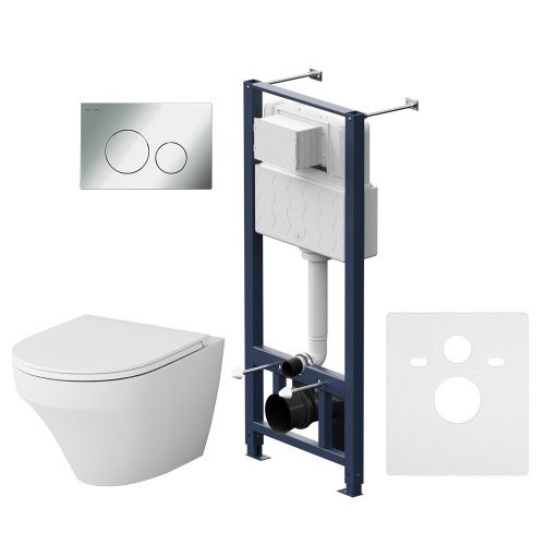 Комплект унитаз с инсталляцией с клавишей смыва Am.Pm Inspire IS49051.501700 - фото 2