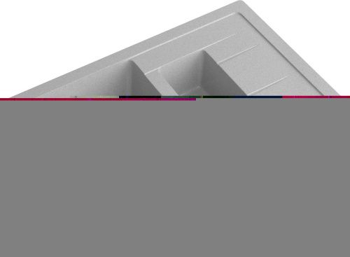 Кухонная мойка Granfest Quadro Q-775KL серый 75х50 цвет серый поверхность матовая - фото 2