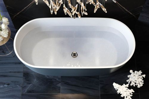 Ванна из искусственного камня Holbi VENUS 1.01.001.11.2 170х80 отдельностоящая овальная - фото 2