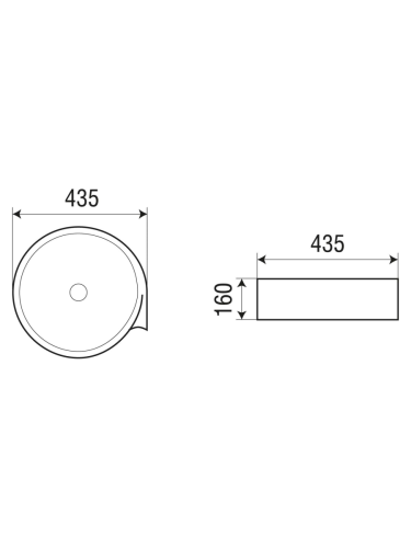 Раковина из сантехнического фаянса WeltWasser WW SK 10000004570 40 см накладная цвет белый без отверстий под смеситель - фото 2
