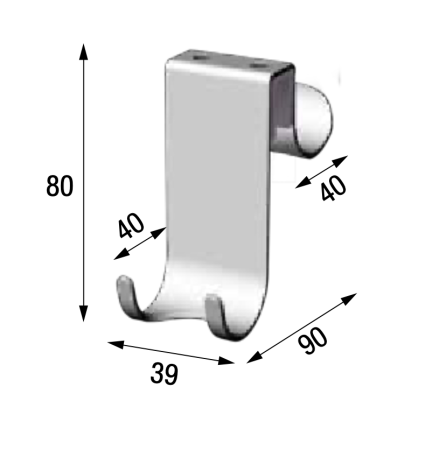 Крючок Novellini Frame Accessories R90APPEN0G