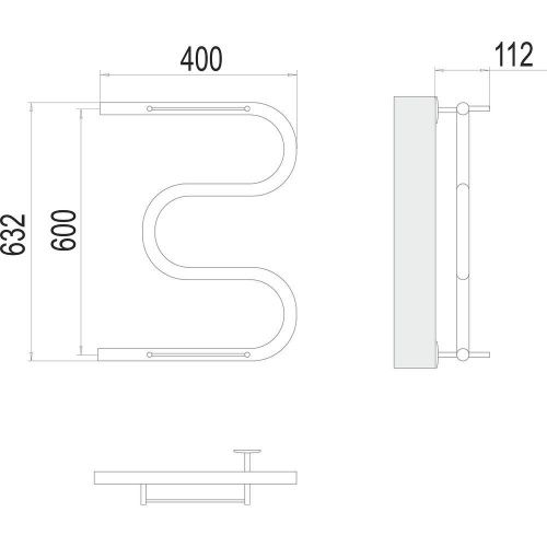 Полотенцесушитель водяной Terminus 4620768880377 40х65 хром - фото 3