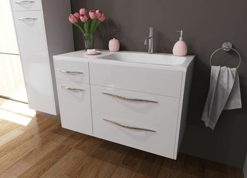 Тумба с раковиной Эстет Barcelona ФР-00003596 90х40 подвесная цвет белый - фото 2