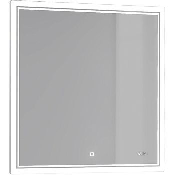 Зеркало с подсветкой Jorno SLIDE Sli.02.77/W 80х80 подвесное