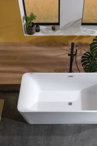 Смеситель для ванны и душа Paffoni Light LIG032NO напольный черный - фото 3