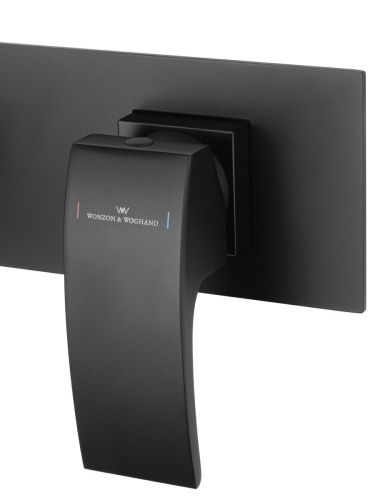 Смеситель для раковины Wonzon & Woghand Fit WW-88869009-MB встраиваемый в стену черный - фото 4