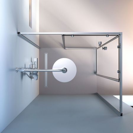 Душевой уголок Am.Pm X-Joy W94G-403-10080-MТ 100х80 стекло прозрачное профиль хром без поддона